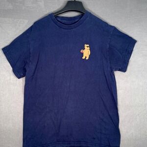 Riot Society Chill Bear Graphic Tee Navy Blue Medium Men's T-Shirt Funny Casual